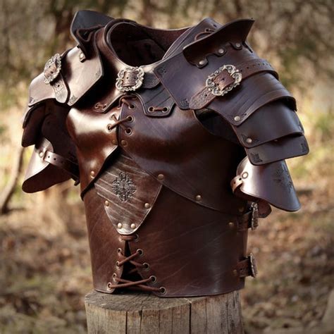 Rogue Leather Armor Chest Piece Larp Costume Etsy