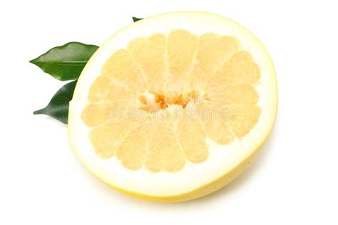Pomelo Fruit Isolated On White Background Stock Image Image Of Fresh
