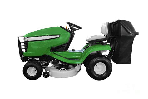 Green Lawn Mower Isolated On White Photograph By Goce Risteski