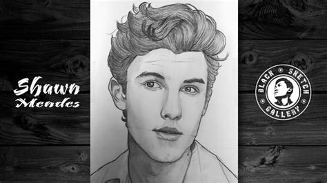 How To Draw Shawn Mendes Easy Step By Step Blacksketchgallery Youtube