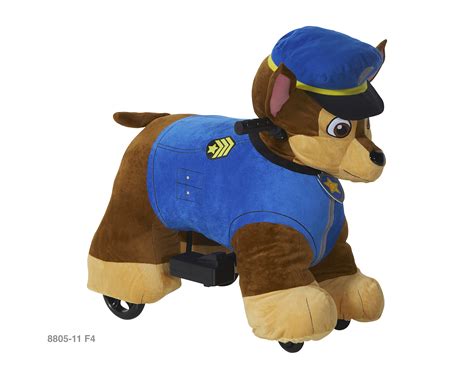 (18 kgs) 6v paw patrol quad. Paw Patrol 6v Plush Chase Ride-On with Authentic Chase ...