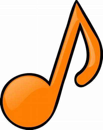 Notes Clip Musical Note Clipart Orange Symbols
