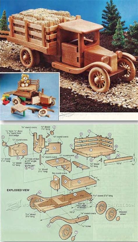 Wooden Toy Truck Plans Wooden Toy Plans And Projects Woodarchivist