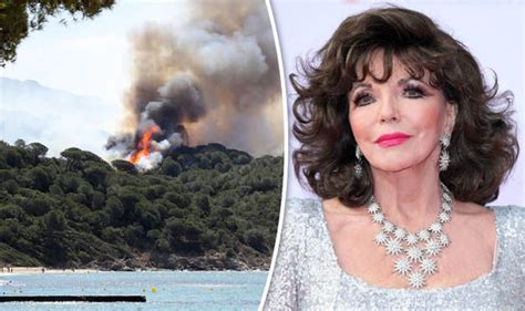Dame Joan Collins Forced To Flee Saint Tropez Forest Fires Celebrity