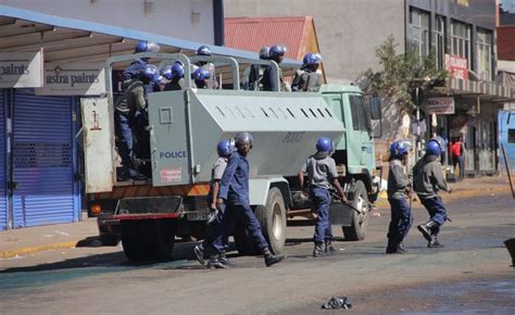 Zimbabwe Heavy Police Presence Thwart Planned Sa Embassy Demo