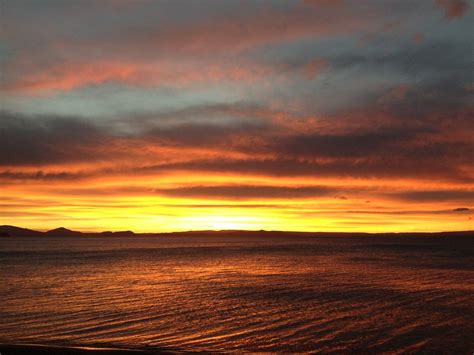 Sunset Over Lake Taupo New Zealand 2 Free Stock Photo Freeimages