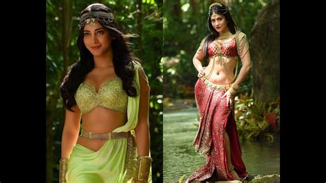 Leaked Shruti Hassan Hot Navel And Cleavage Pictures From Puli Youtube