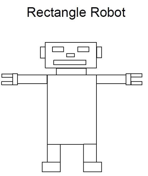 Rectangle Worksheet, Robot, Preschool http://www.teacherspayteachers