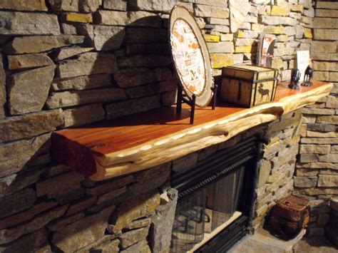 Live Edge Red Cedar Fireplace Mantels Made To Order Natural
