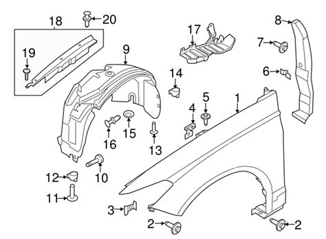 2013 2020 Ford Oem New 2013 2020 Ford Fusion Left Bracket Fender