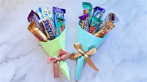 Diy Chocolate Bouquet From Office Paper Youtube