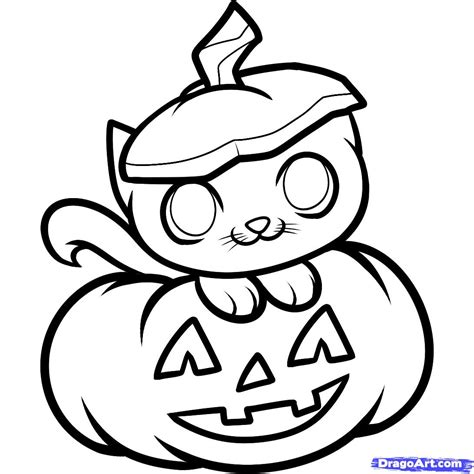 Dibujos De Halloween Fáciles De Hacer → Y Bonitos