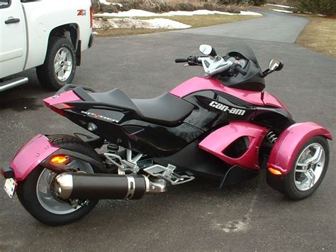 Motorcycle license trike motorcycle 6 speed transmission can am spyder motorcycles for sale motorbikes cool designs cool stuff canning. Hot pink can am spyder