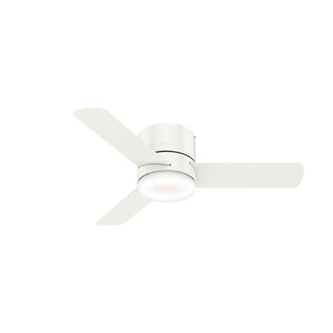 The casa elite modern hugger low profile ceiling fan has an integrated led light which automatically brightens up the environment and ambience of the room. Hunter Minimum 44 in. Low Profile Integrated LED Indoor ...