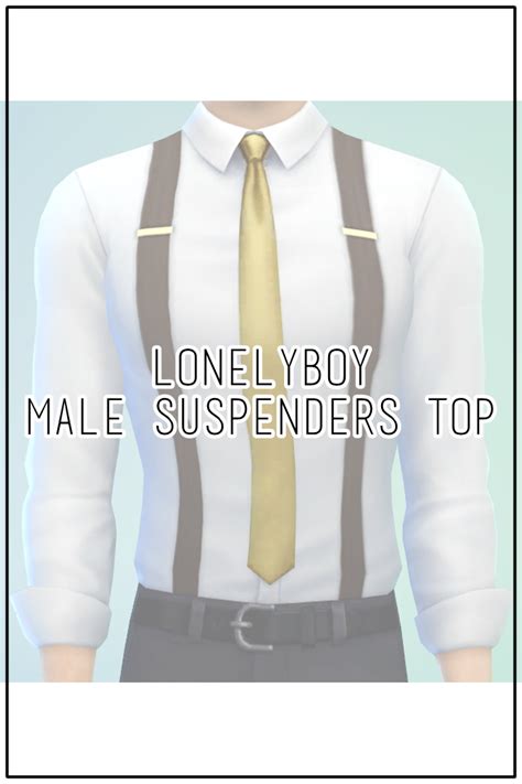 Sigmund Sims Happylifesims Ts4 ‘lonelyboyts4male Suspenders
