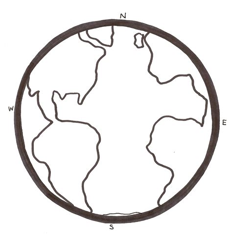 Globe Outline Clipart Free Download On Clipartmag