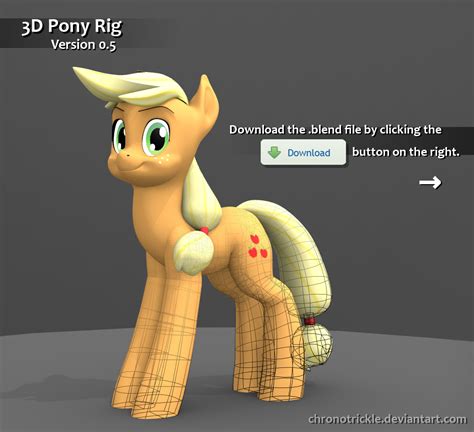 3d Pony Rig V05 Apple Edition Download By Chronotrickle On Deviantart