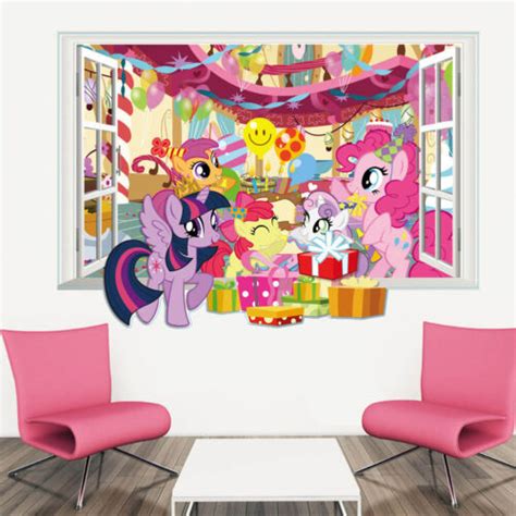 3d My Little Pony Decal Wall Sticker Vinyl Mural Kids Room Home Decor
