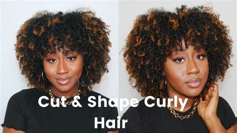 How I Cut And Shape My Natural Curly Hair Diy Deva Cut Youtube