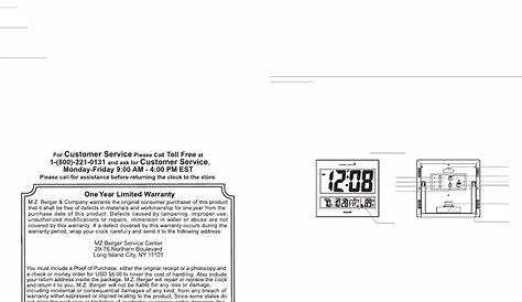 Digital Gallery Global SPC1107 Atomic Wall Clock User Manual SPC1107 Manual