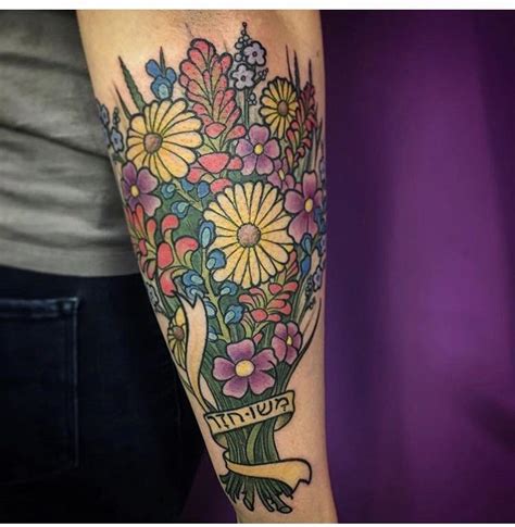 Wildflower Bouquet By Kenny At Marked Studios In Reno Nv Rtattoos