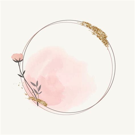 Blooming Round Floral Frame Vector Premium Vector Rawpixel