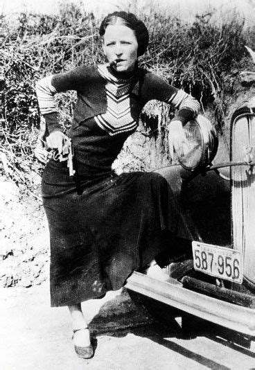 Bonnie Parker Porträts Von Kriminellen Frauen Bonnie Parker Sie