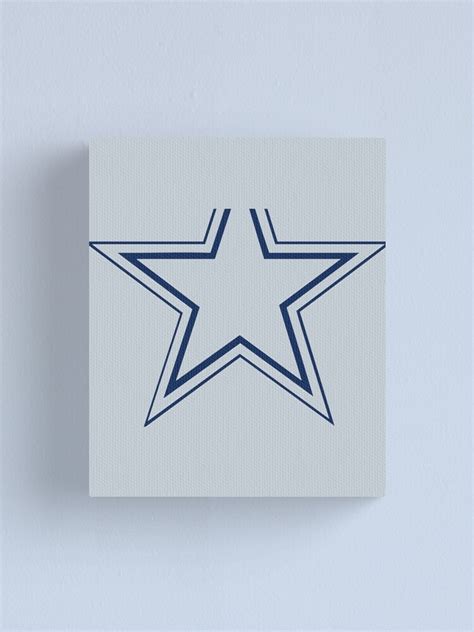 The Dallas Logo Outline Season Sports Canvas Print For Sale By