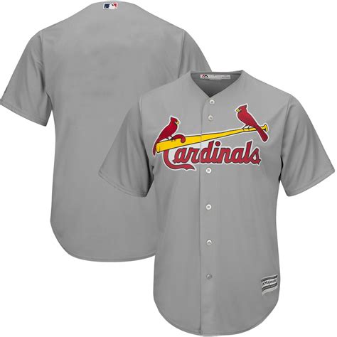 Majestic St Louis Cardinals Gray Official Cool Base Jersey