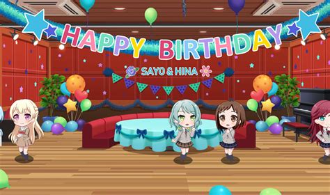 The Lounge Is Decorated For Sayo And Hina Today In The Lounge Roselia