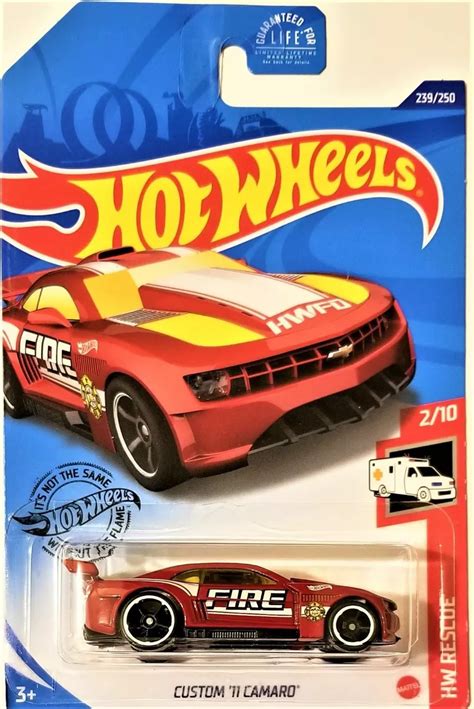 Hot Wheels Custom Camaro White Hw Art Cars Off