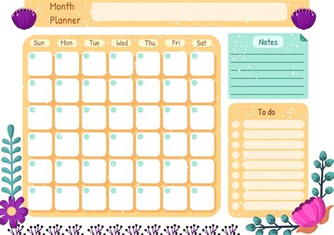 Descargable Planning Semanal Printable Planificador Mensual Para Sexiz Pix
