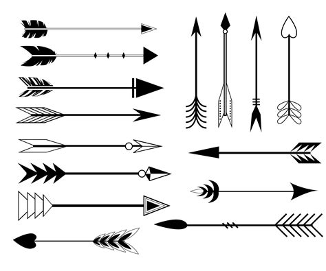 Arrow Clip Art Set In Vector By Alfmaler On Creativemarket Bull