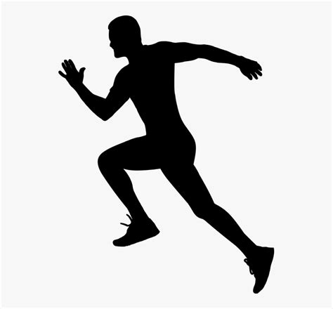 Man Running Silhouette Clip Art