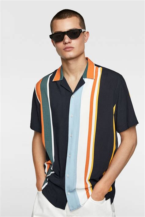 Mens Shirts New Collection Online Zara United Kingdom Contrast