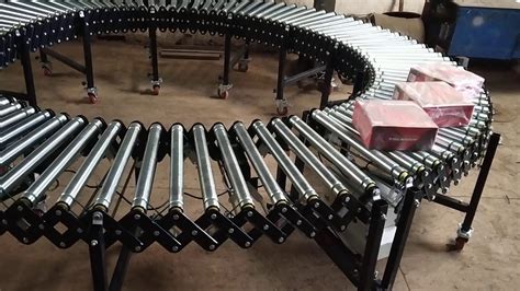 Carrying rollers are used to support the conveyor belt and are installed on the groove shape frame, groove shape forward inclined idler frame and transition idler frames. Flexible Expandable Motorized Roller Conveyor - YouTube