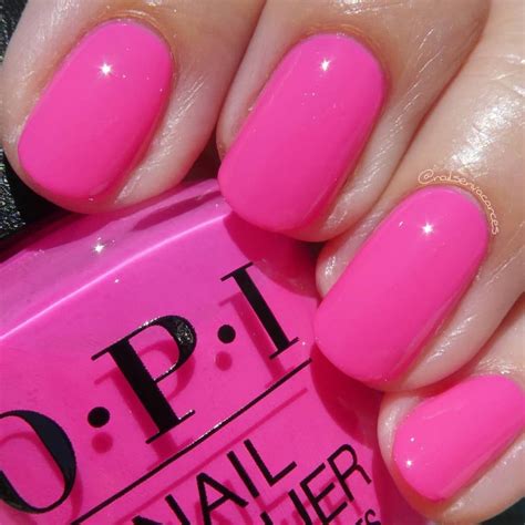 Caroline Nailsenvacances Opi V I Pink Passes From Their Neons Collection For Summer