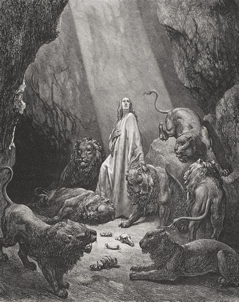 Daniel In The Den Of Lions Painting By Gustave Dore