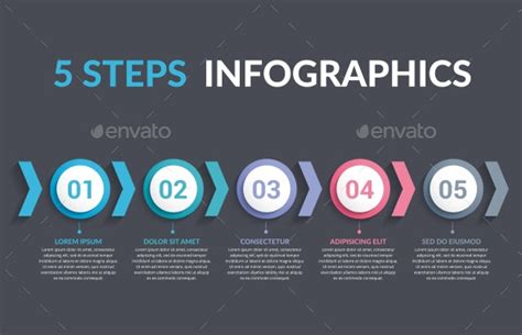 5 Steps Infographics By Human Graphicriver