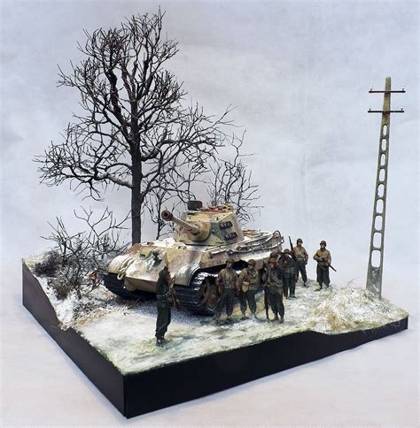 The King Is Dead Ardennes December 1944 135 Scale Diorama By Terence