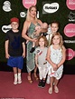 Tori Spelling brings her kids to expo in LA for families