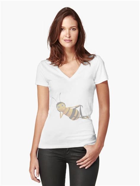 The Entire Bee Movie Script On Barry B Benson V Neck T Shirt Shirts