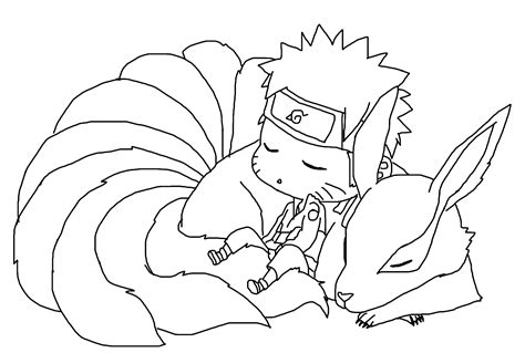 Kurama Con Naruto Coloring Page Kurama Coloring Pages P Ginas Para