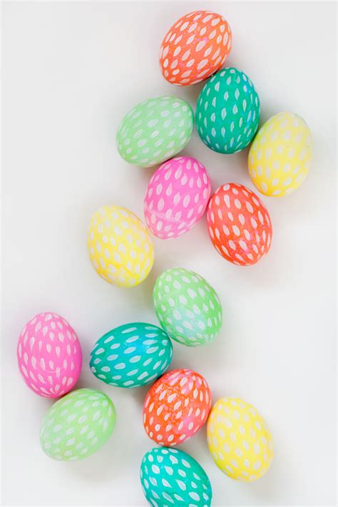 Brushstroke Painted Easter Eggs Tell Love And Party