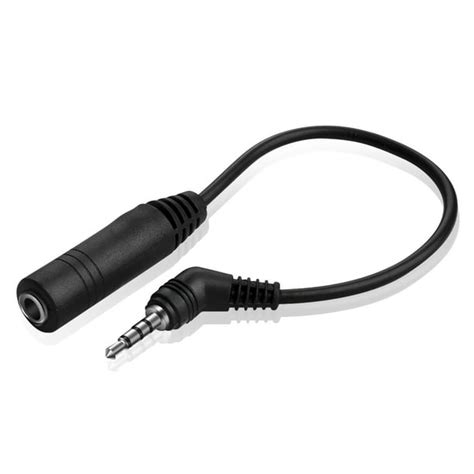 25mm Male To 35mm 18 Inch Female Stereo Audio Jack Adapter Cable