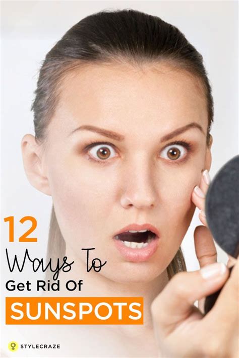 12 Simple Ways To Get Rid Of Sunspots Spots On Face Brown Spots On