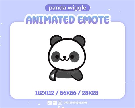 Animated Panda Bear Wiggle Emote For Twitch And Discord Panda Etsy In