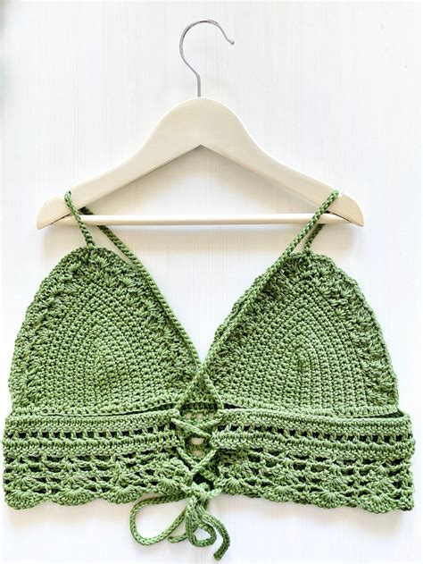 Crochet Bralette Pattern Dahlia Bralette Made To Measure Etsy