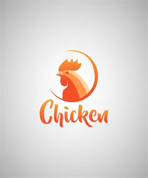 Chicken Illustration Logo Design Template Premium Vector