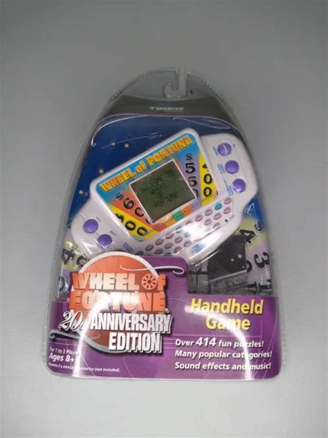 Hasbro Tiger 20th Anniversary Edition Wheel Of Fortune Handheld Game